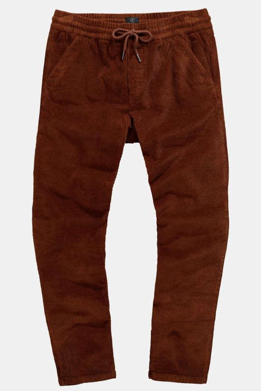 Corduroy trousers, modern fit, elasticated waist