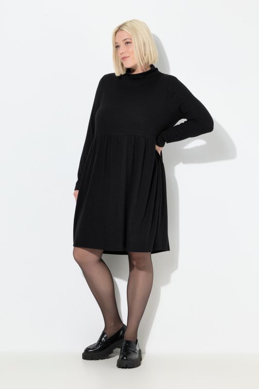 Long Sleeve Troyer Collar Dress