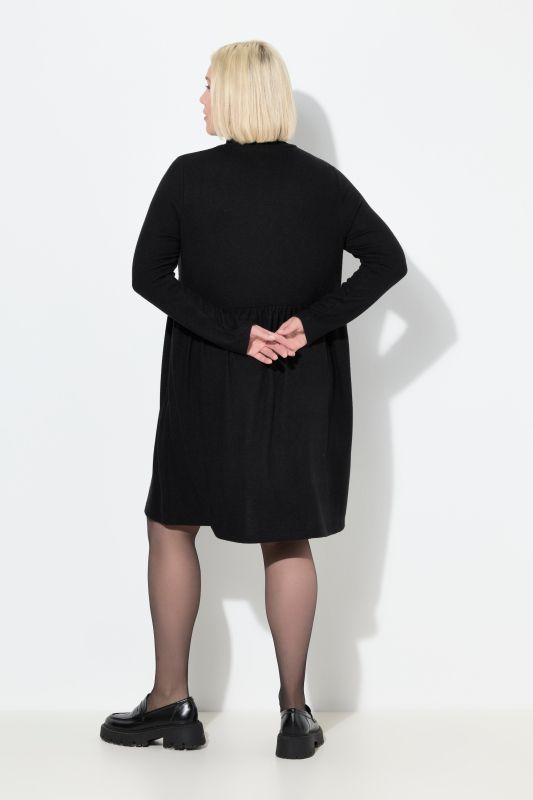 Long Sleeve Troyer Collar Dress