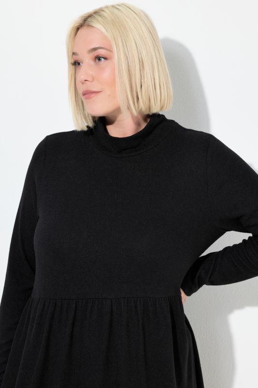 Long Sleeve Troyer Collar Dress