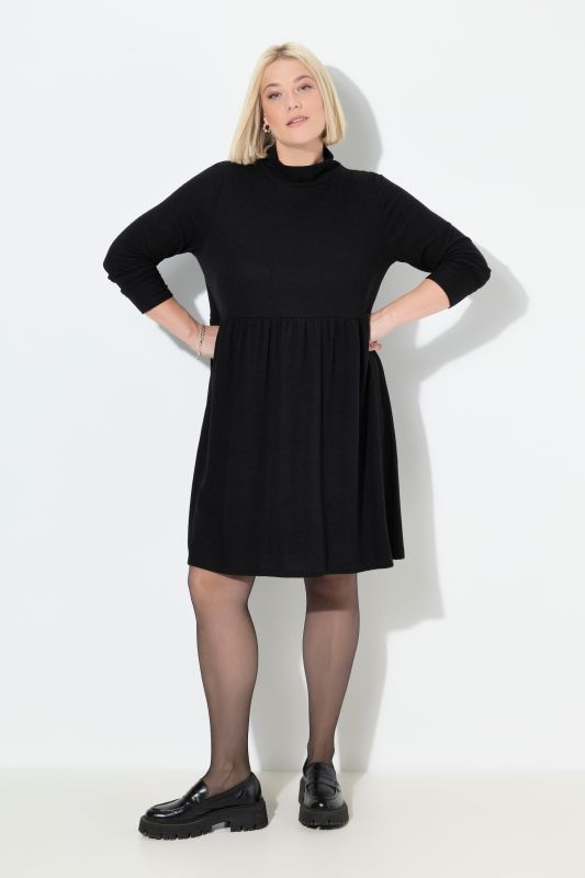 Long Sleeve Troyer Collar Dress