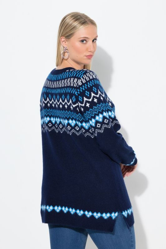 Norwegian Style Pastel Tone Long Sleeve Sweater