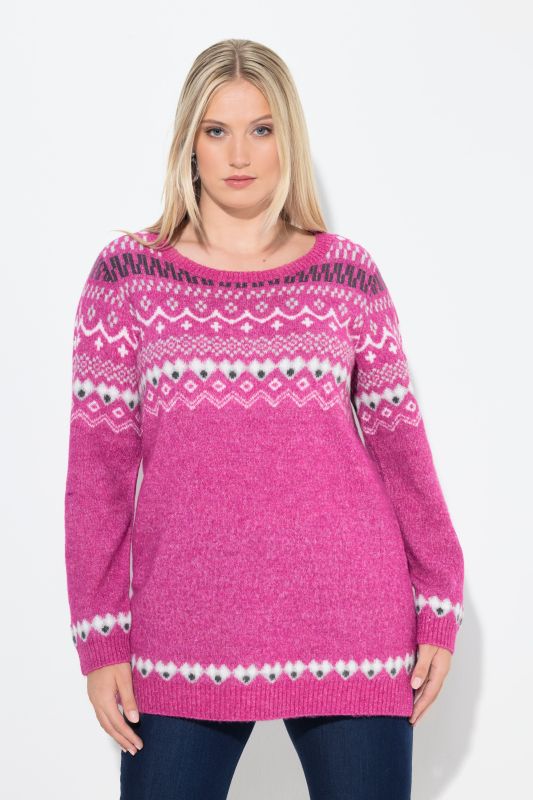 Norwegian Style Pastel Tone Long Sleeve Sweater
