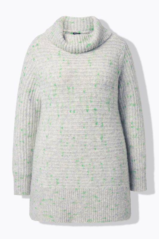 Space Yarn Oversized Turtleneck Sweater
