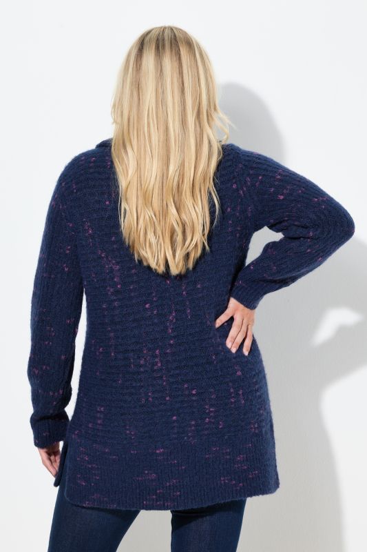 Space Yarn Oversized Turtleneck Sweater