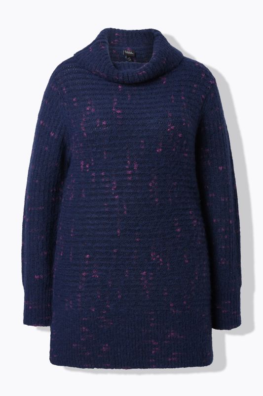 Space Yarn Oversized Turtleneck Sweater