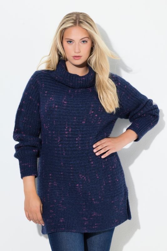 Space Yarn Oversized Turtleneck Sweater