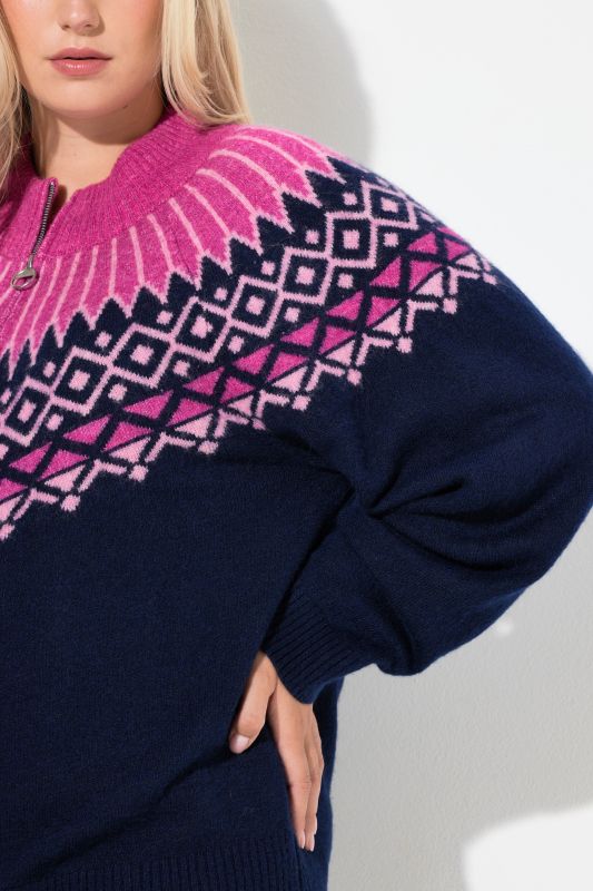 Жилетка плетена с алпийски райета