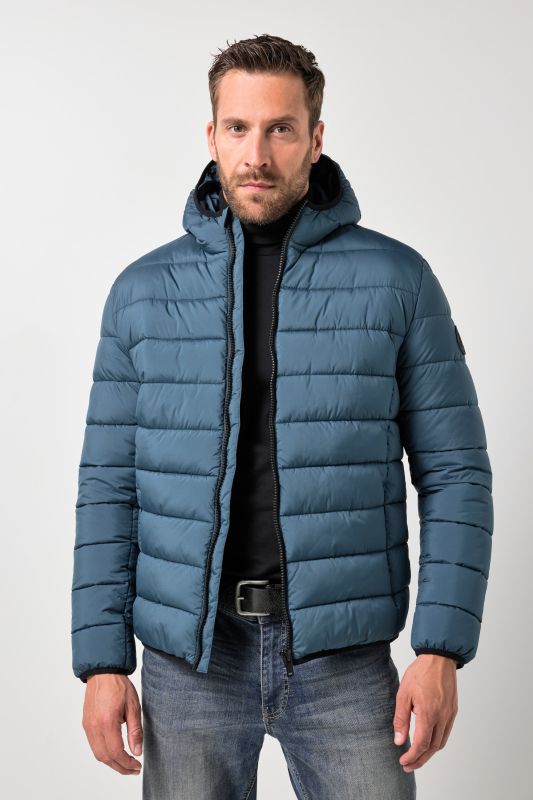 Quilted hooded jacket
