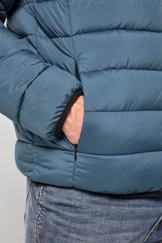 Quilted hooded jacket