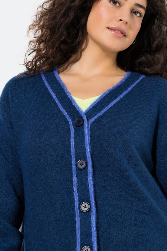 Жилетка с контрастни шевове