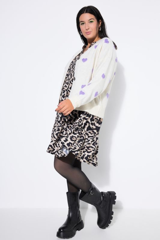 Жилетка плетена със сърца