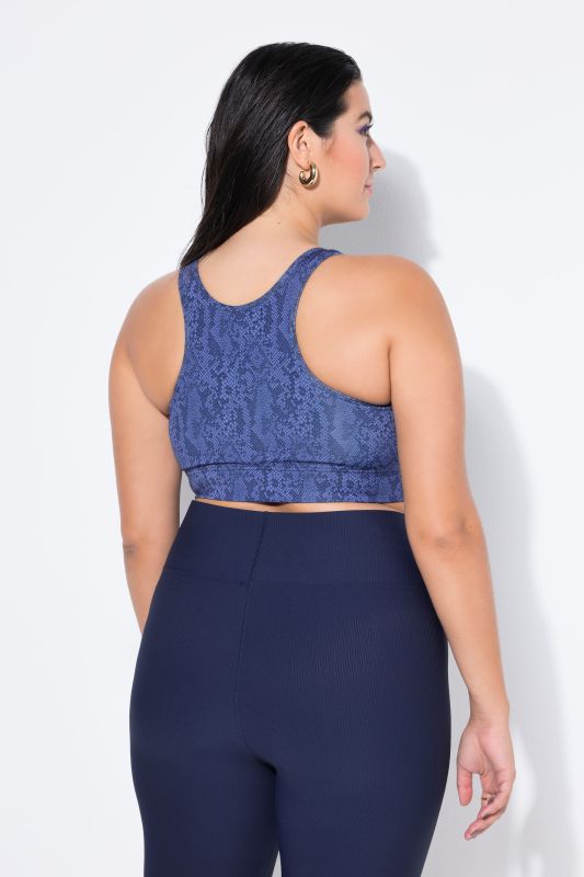 Бюстие с пъстър принт