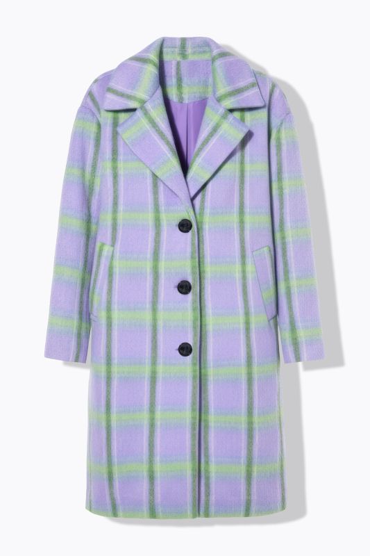 Checked coat