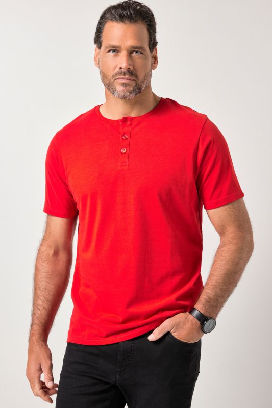 Short Sleeve Henley Shirt, Basic