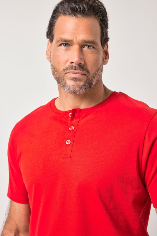 Short Sleeve Henley Shirt, Basic