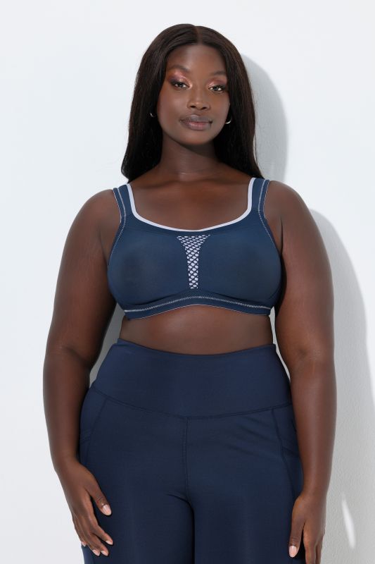 Supportive Wirefree Stretch Microfiber Sport Bra