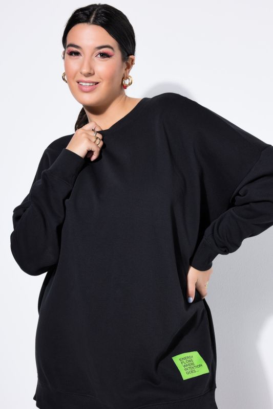 Statement Patch Long Sleeve Sweatshirt