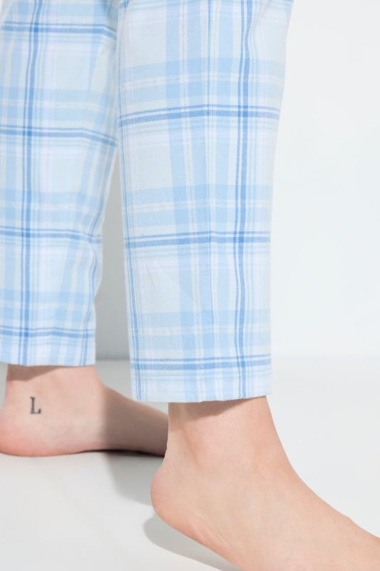 Пижама долнище с кариран принт