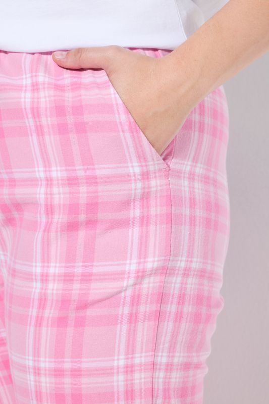 Пижама долнище с кариран принт