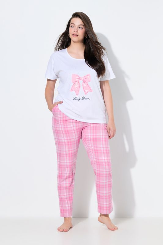 Пижама долнище с кариран принт