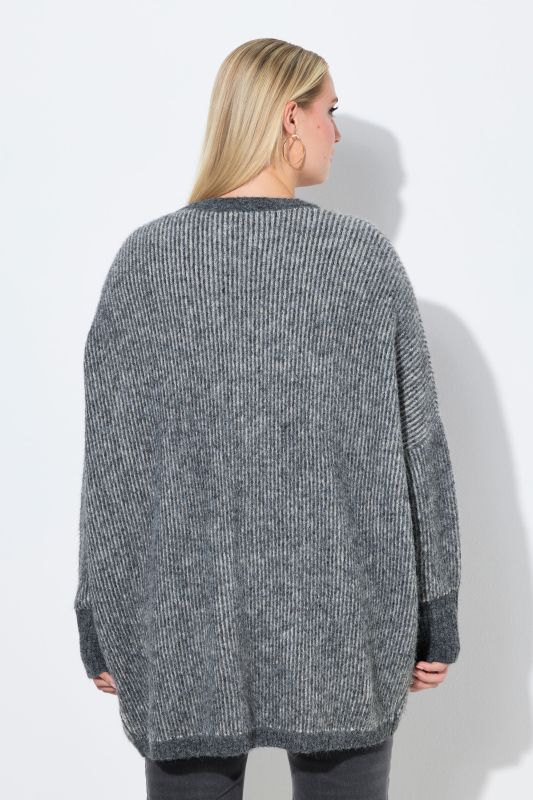 Egg Shaped Wool Blend Cardigan