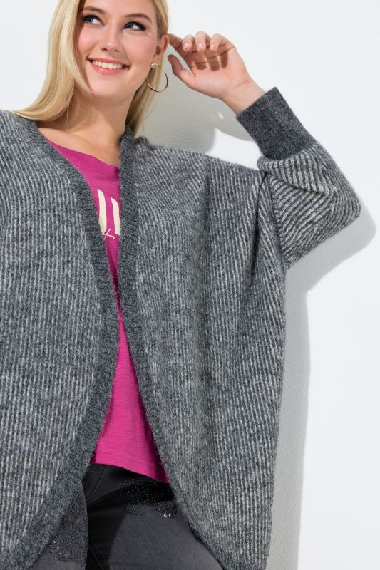 Egg Shaped Wool Blend Cardigan