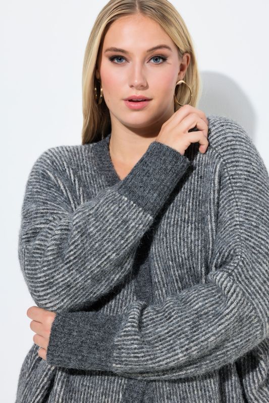 Egg Shaped Wool Blend Cardigan