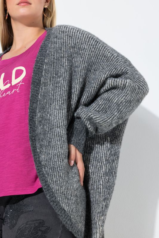 Egg Shaped Wool Blend Cardigan