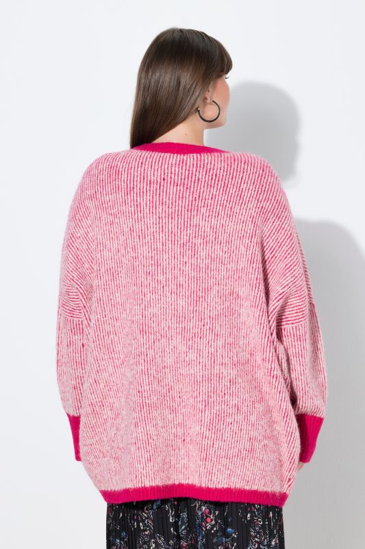 Egg Shaped Wool Blend Cardigan