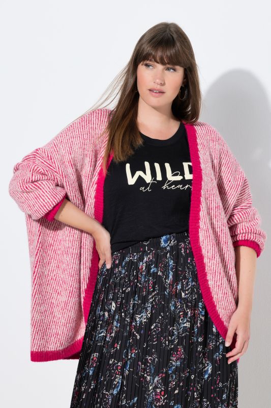 Egg Shaped Wool Blend Cardigan