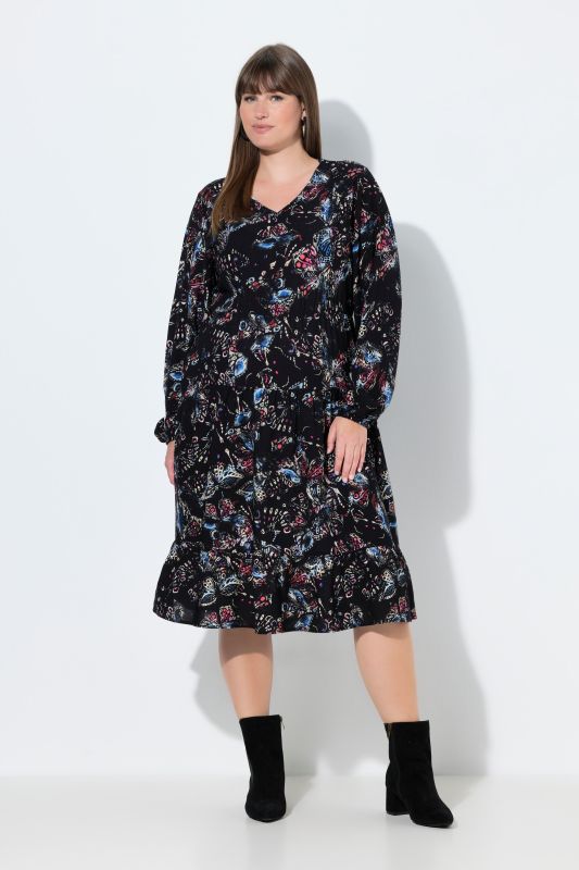 Рокля с принт на пеперуди