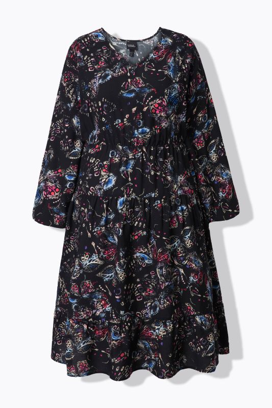 Рокля с принт на пеперуди