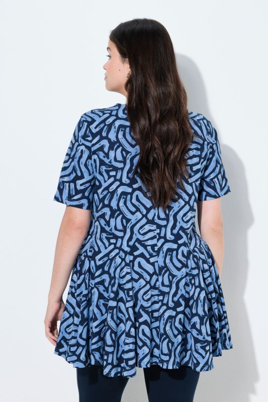 Eco Cotton Graphic Print Knit Tunic