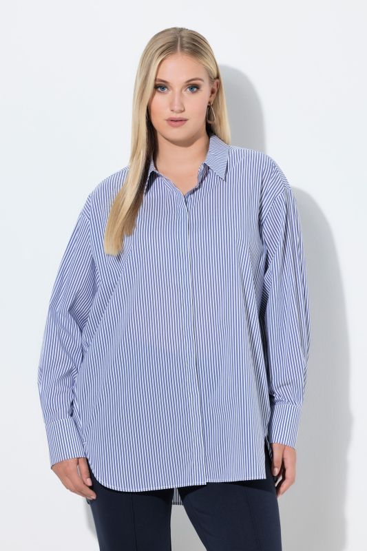 Pinstripe Tunic Blouse
