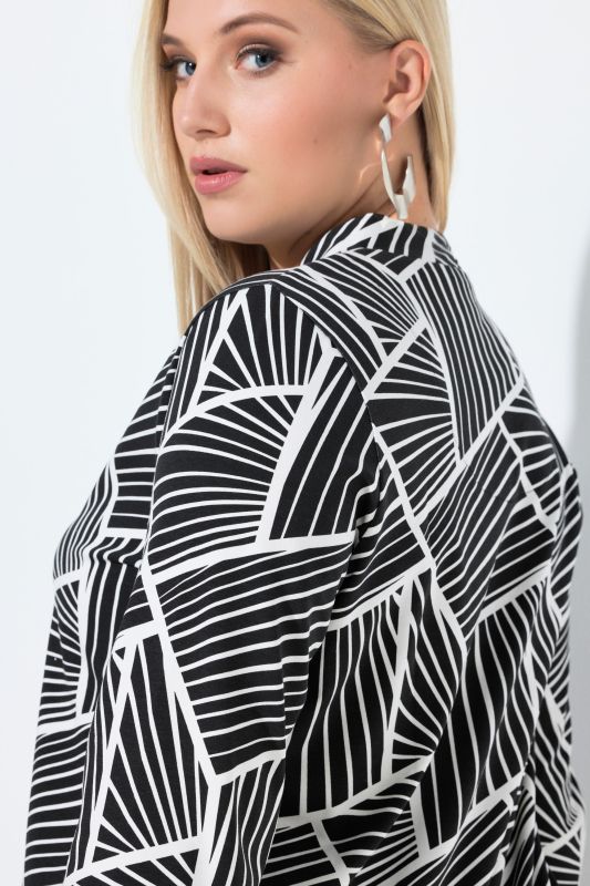 Mixed Stripe Turtleneck Tee