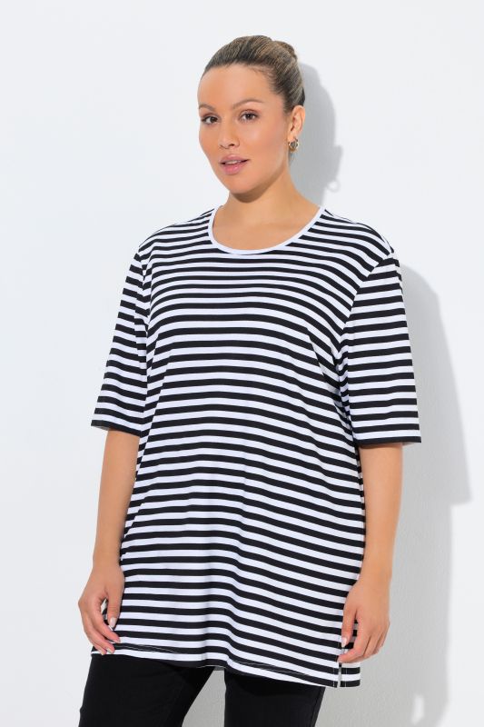 Eco Cotton Striped Crew Neck Tee
