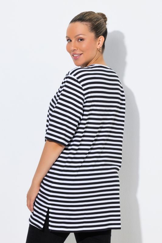 Eco Cotton Striped Crew Neck Tee
