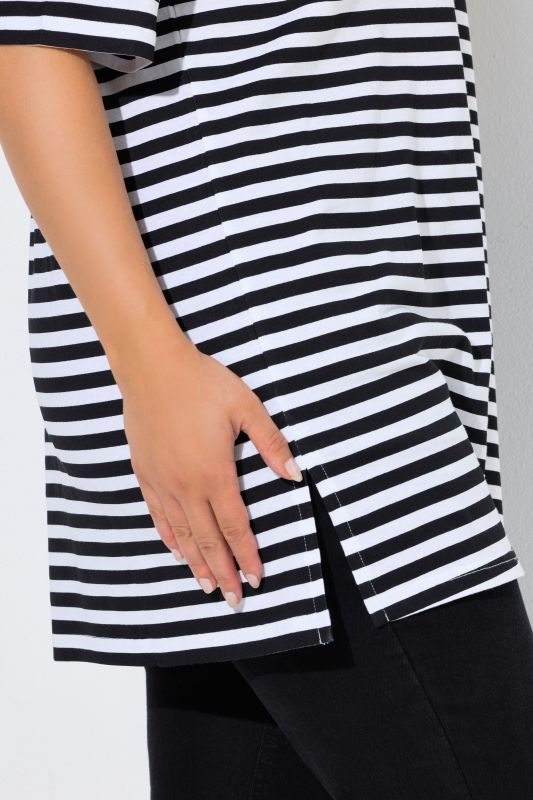 Eco Cotton Striped Crew Neck Tee