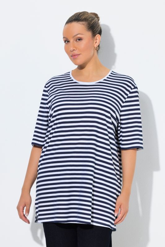 Eco Cotton Striped Crew Neck Tee