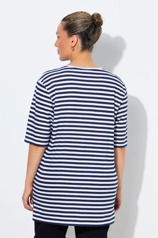 Eco Cotton Striped Crew Neck Tee