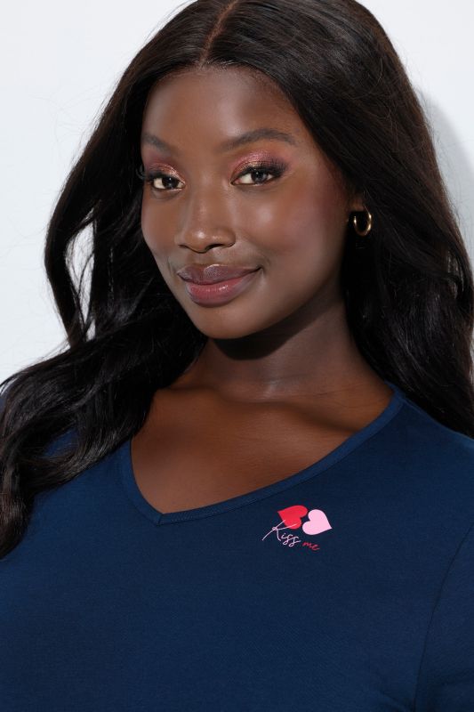 Пижама с любовен принт