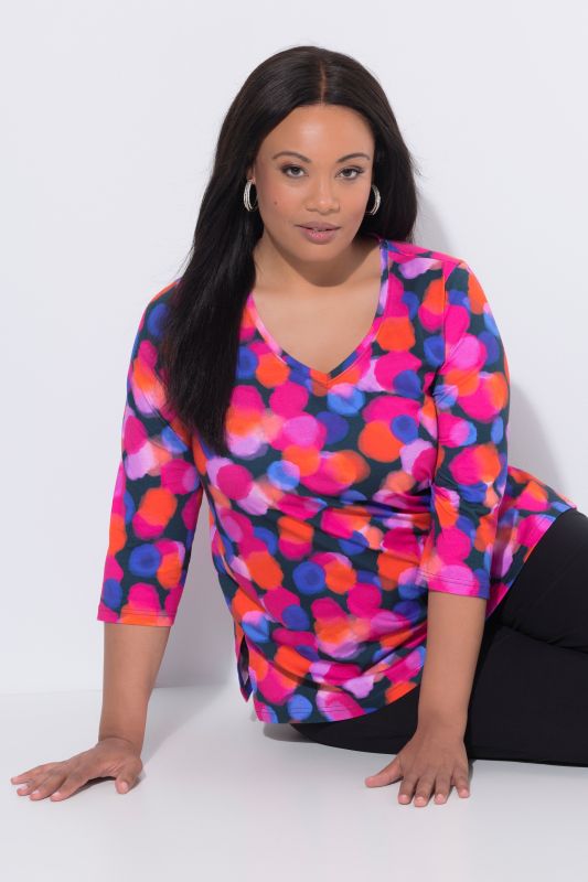 Colorful Dot Knit Tunic