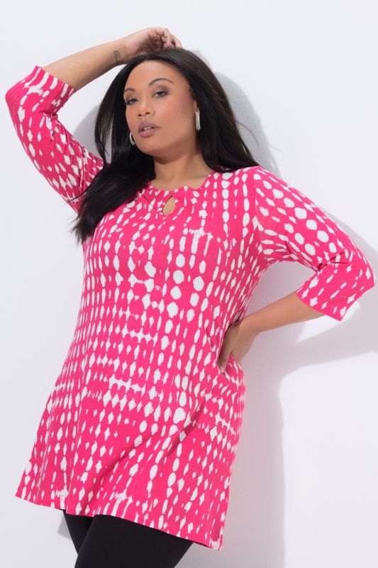 Batik Print Knit Tunic