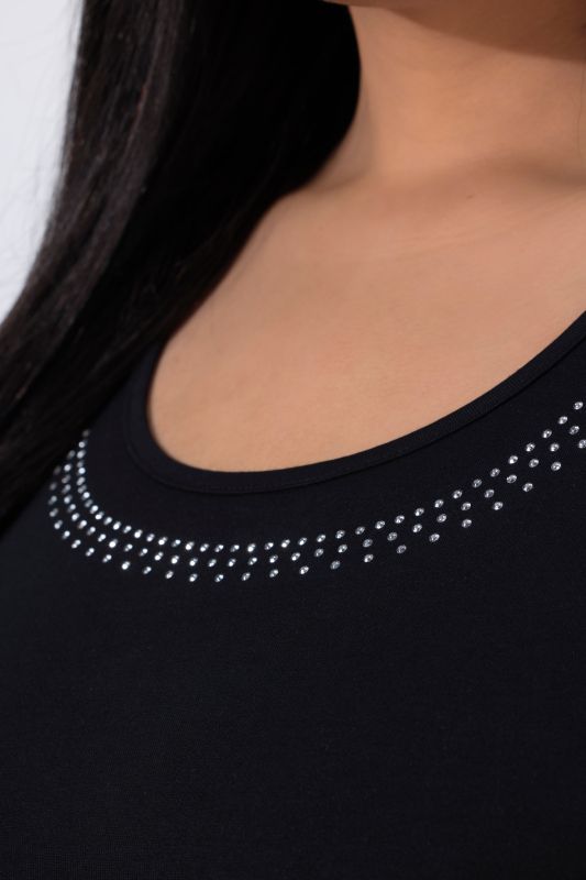 Metallic Studded Knit T