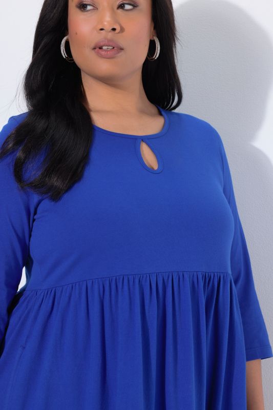 Floral Vine Border Print Pocket Dress