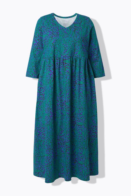 Ripple Print Jersey Pocket Dress