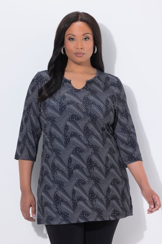 Matte Jersey Graphic Print Tunic
