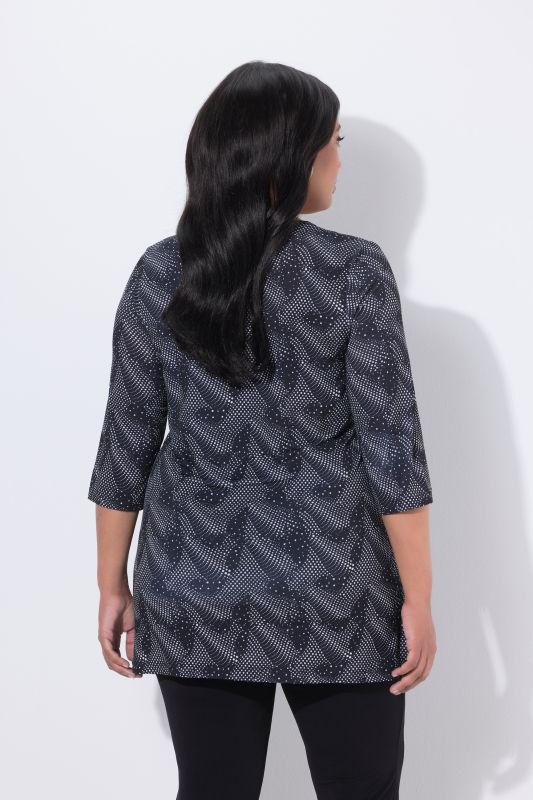 Matte Jersey Graphic Print Tunic