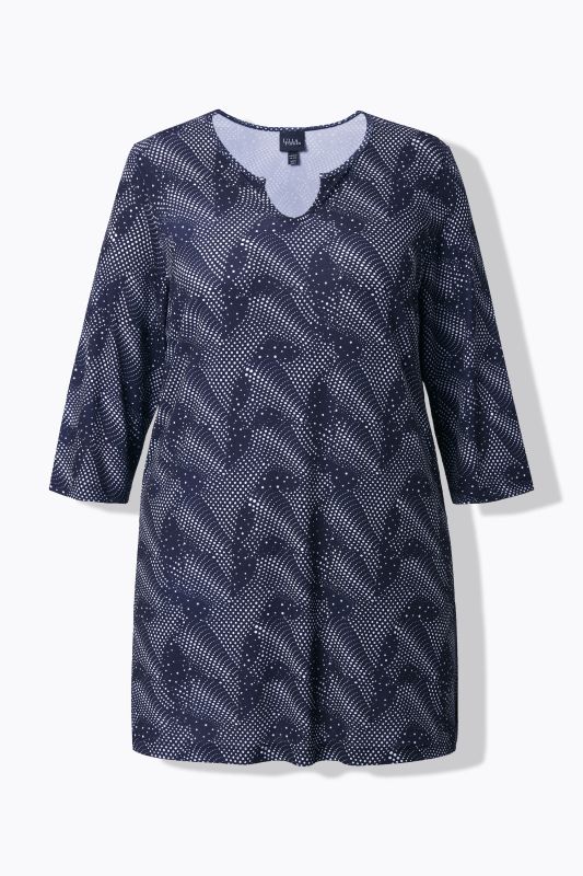 Matte Jersey Graphic Print Tunic